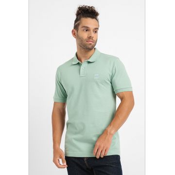 Tricou polo slim fit din material pique Passenger