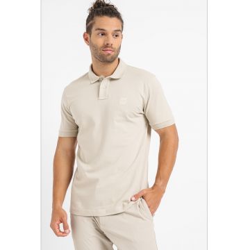 Tricou polo slim fit din material pique Passenger