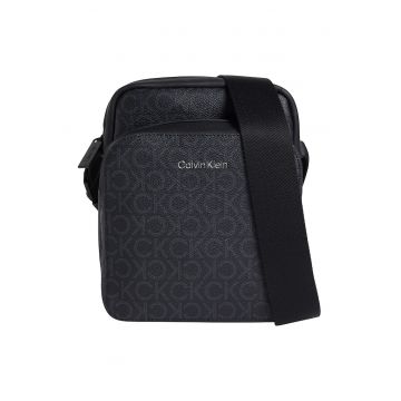 Geanta crossbody de piele ecologica cu monograma