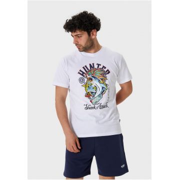 Tricou lejer de bumbac cu imprimeu