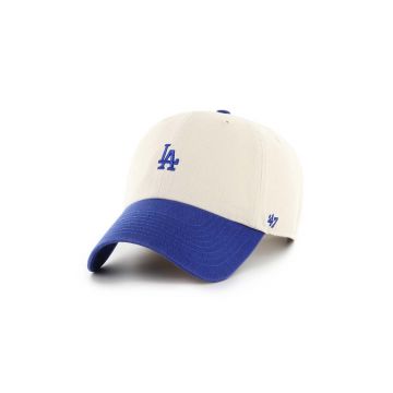 47 brand șapcă de baseball din bumbac MLB Los Angeles Dodgers culoarea bej, cu imprimeu, B-SSTBC12GWS-NT