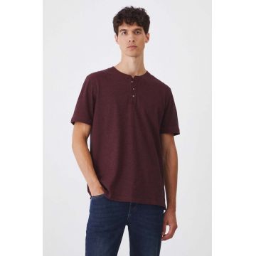 Medicine tricou barbati, culoarea bordo, melanj