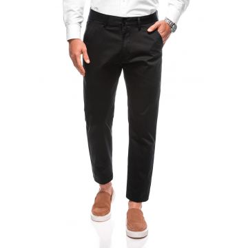 Pantaloni regular fit din amestec de bumbac