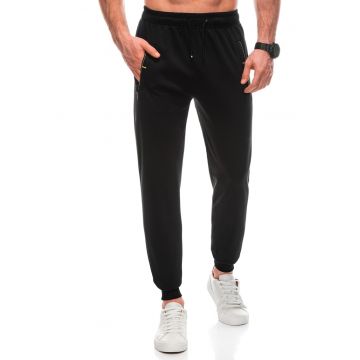 Pantaloni uni de trening cu buzunare laterale