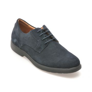 Pantofi casual GEOX bleumarin, U35EFA, din piele intoarsa