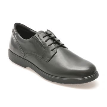 Pantofi casual GEOX negri, U35EFA, din piele naturala