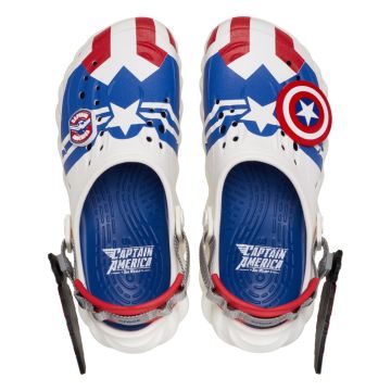 Saboti Crocs Echo Captain America Sam Wilson Clog Alb - White