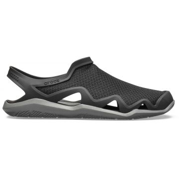 Sandale Crocs Men's Swiftwater Mesh Wave Negru - Black/Slate Grey