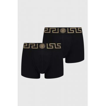 Versace boxeri 2-pack barbati, culoarea negru, AU10181 1A10011