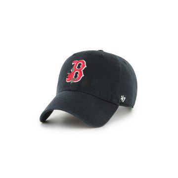 47 brand șapcă de baseball din bumbac MLB Boston Red Sox culoarea negru, cu imprimeu, B-THRNC02GWS-BK