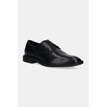 HUGO pantofi de piele Gryff barbati, culoarea negru, 50529049