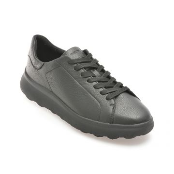 Pantofi casual GEOX negri, U45FUA, din piele naturala