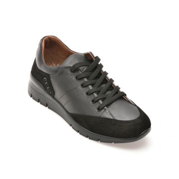 Pantofi casual GRYXX negri, 5766606, din piele naturala