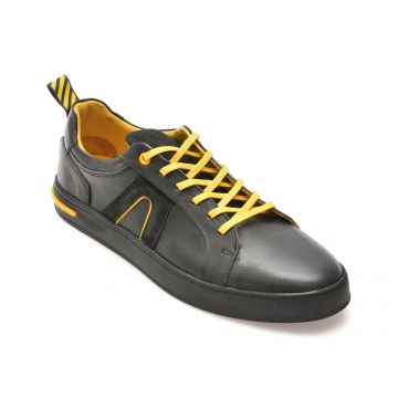 Pantofi casual GRYXX negri, M7499, din piele naturala