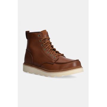 Sorel ghete de piele SLABTOWN 62 MOC WP barbati, culoarea maro, 2078331242