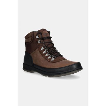 Sorel pantofi ANKENY II HIKER PLUS WP barbati, culoarea maro, 2084841256