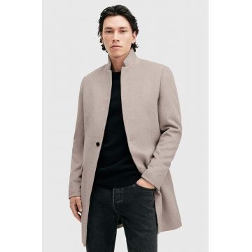 AllSaints palton din lana HARGROVE COAT culoarea gri, de tranzitie, M038OB