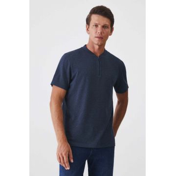 Medicine tricou bărbați, culoarea bleumarin, melanj