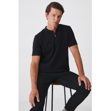 Medicine tricou barbati, culoarea negru, melanj