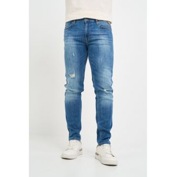 Tmeout - Blugi slim fit cu detalii deteriorate