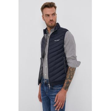 Armani Exchange Vestă de puf bărbați, culoarea albastru marin, de tranzitie