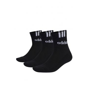 Set 3 perechi sosete cu logo lateral - Bumbac - Negru -