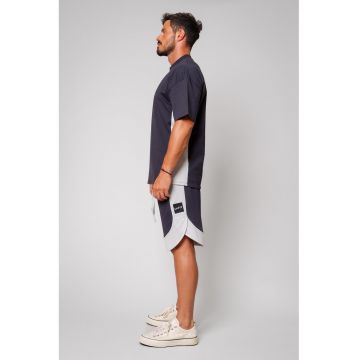 Set de tricou si pantaloni scurti cu benzi contrastante Kobe