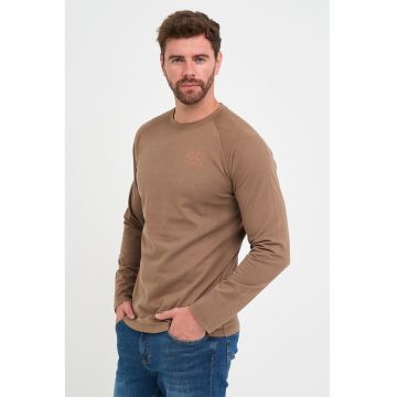 Bluza cu decolteu la baza gatului si maneci raglan