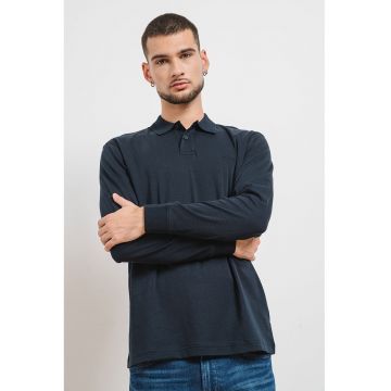 Bluza polo de bumbac Pe_Interlock