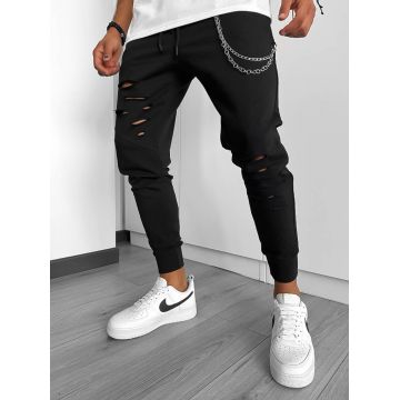 Pantaloni de trening negri 12919