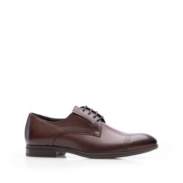 Pantofi eleganți bărbați din piele naturală, Leofex - 550 Redwood Box