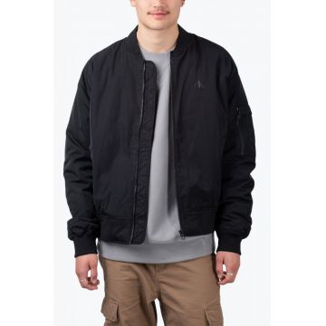 Jacheta barbati tip bomber cu croiala Regular Fit negru