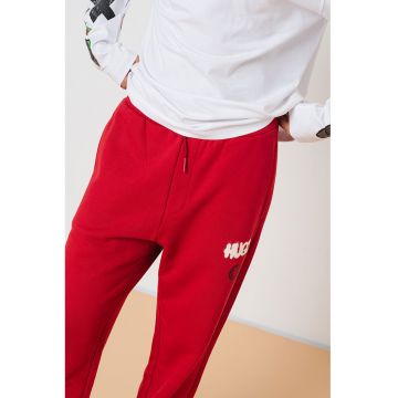 Pantaloni de trening de bumbac cu buzunare laterale