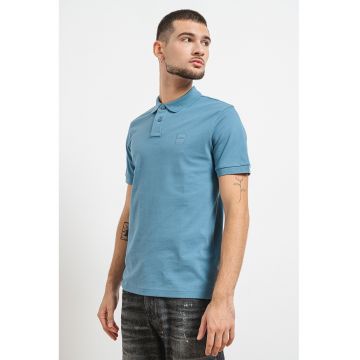 Tricou polo slim fit din material pique Passenger