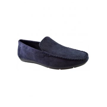 Mocasini Barbatesti Bleumarin Piele Intoarsa Corner