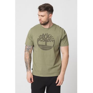 Tricou de bumbac cu logo Kennebec River Tree