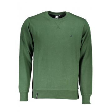 Bluza barbati maneca lunga imprimeu cu logo verde inches