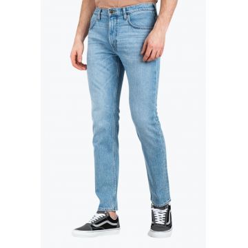 Jeans barbati Rider cu croiala Slim fit si talie medie blaustru okurt