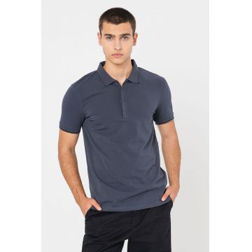 Tricou polo cu garnituri contrastante