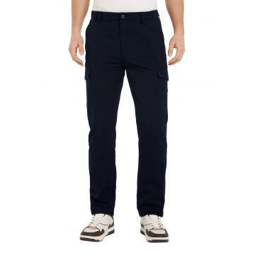 Pantaloni chino cargo cu croiala conica