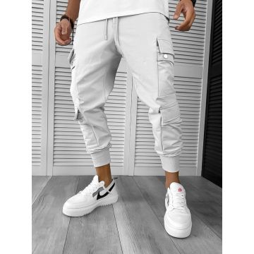 Pantaloni de trening cargo gri conici y302 20-4