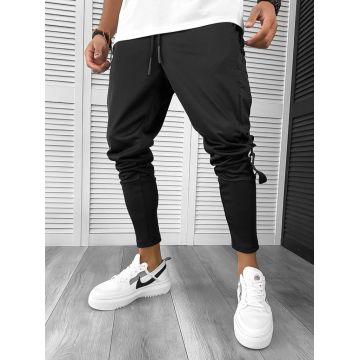 Pantaloni de trening cargo  negri  conici K526 40-1