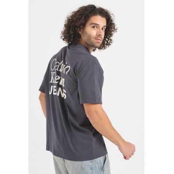 Tricou de bumbac cu logo