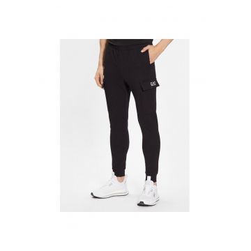 Pantaloni sport barbati - 877059 - Negru - Bumbac