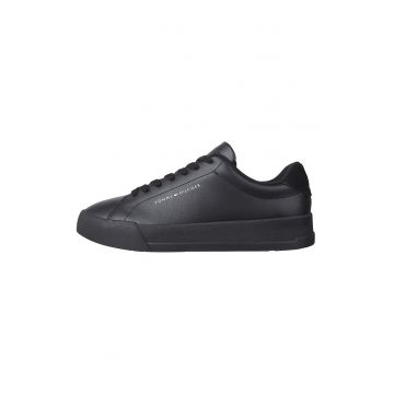 Pantofi sport din piele cu garnituri din material sintetic