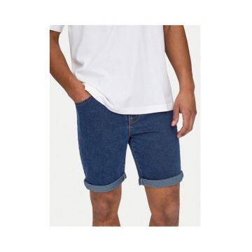 Pantaloni barbati - 61157 - Bumbac/Poliester - Albastru