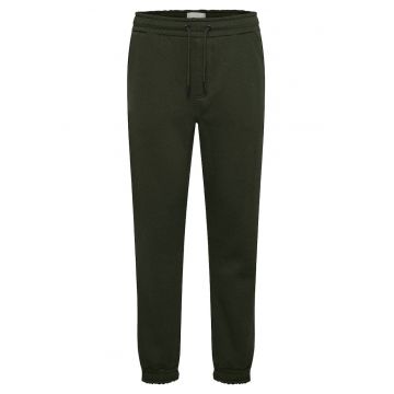 Pantaloni barbati - Snur in talie si buzunare laterale - Bumbac - Kaki