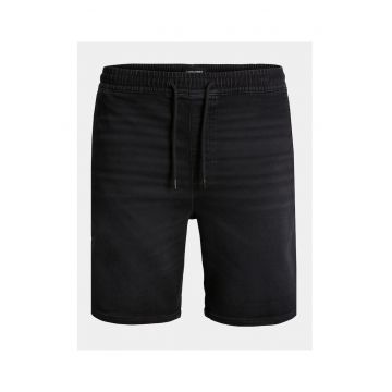 Pantaloni scurti barbati - 303309855 - Negru - Bumbac