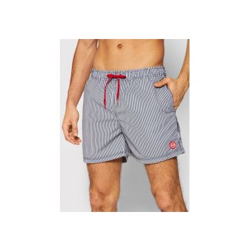 Pantaloni scurti sport barbati - 498531 - Bleumarin/Alb - Poliester -