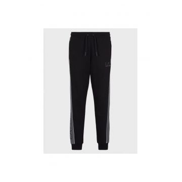 Pantaloni sport barbati - 087234 - Negru - Bumbac -